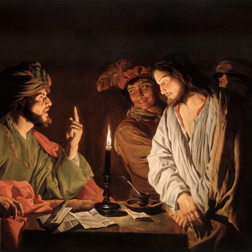 Matthias Stom, Christ Before the High Priest, ca. 1633