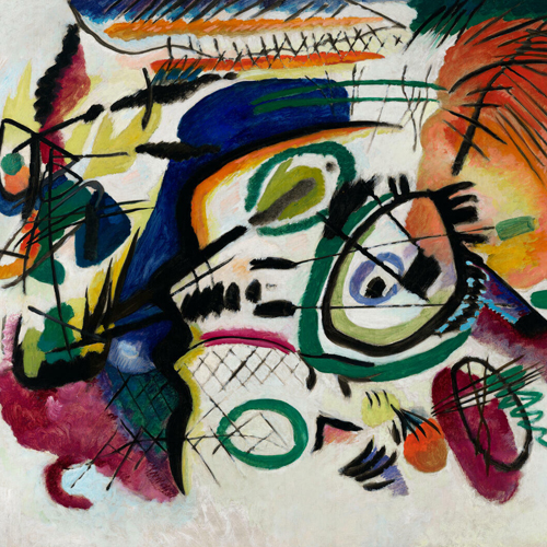 Wassily Kandinsky, Fragment I for Composition VII (Center), 1913