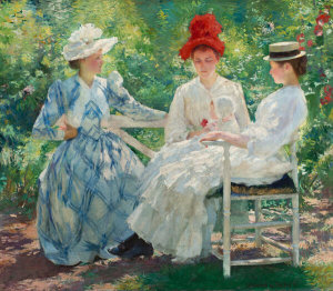 Edmund Charles Tarbell - Three Sisters— A Study in June Sunlight, 1890