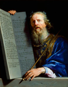 Philippe de Champaigne - Moses Presenting the Tablets of the Law, ca. 1648