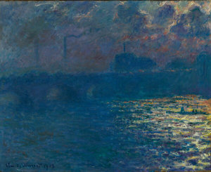 Claude Monet - Waterloo Bridge, Sunlight Effect, ca. 1900 (dated 1903)