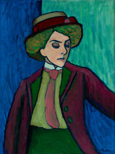 Gabriele Münter - Portrait of a Young Woman (Bildnis einer Jungen Dame), 1909