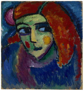 Alexei Jawlensky - Pale Woman with Red Hair (Blasses Mädchen mit roten Haaren), 1911–12