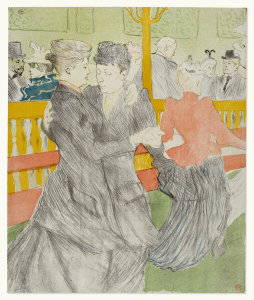 Henri de Toulouse-Lautrec - Dance at the Moulin Rouge, 1897