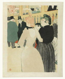 Henri de Toulouse-Lautrec - La Goulue and Her Sister at the Moulin Rouge (Au Moulin Rouge, La Goulue et sa sœur), 1892