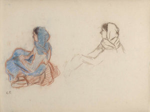 Camille Pissarro - Study of Peasant (Étude de paysanne), 1880