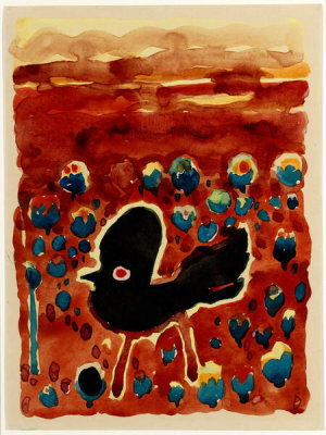 Georgia O'Keeffe - Chicken in Sunrise, 1917