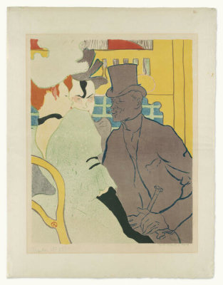 Henri de Toulouse-Lautrec - The Englishman at the Moulin Rouge (L'Anglais au Moulin Rouge), 1892