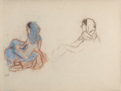 Camille Pissarro - Study of Peasant (Étude de paysanne), 1880